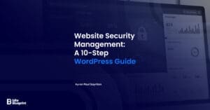 A WordPress website security management dashboard used to monitor and secure a site from online threats and vulnerabilities.